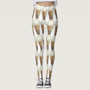 Leggings Cocina de conos de crema de hielo de vainilla únic