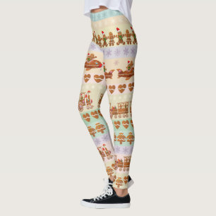 Leggings Cocinas de pan de jengibre que celebran a los Navi