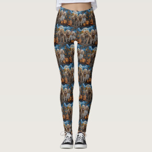Leggings Cockapoo Halloween Spooky