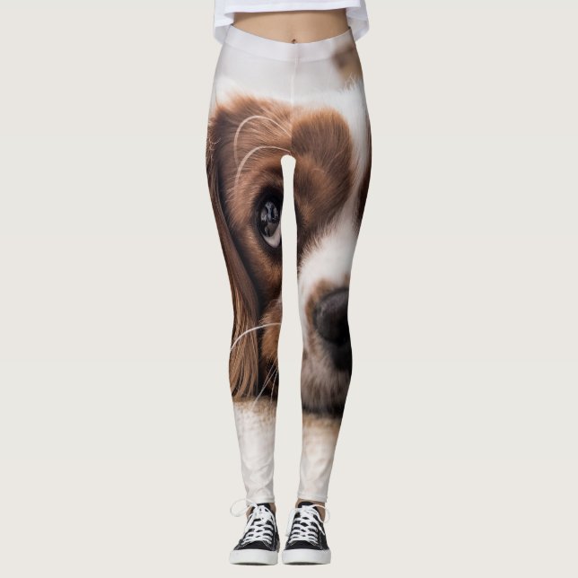 Leggings Cocker Spaniel Dog de ojos tristes (Anverso)
