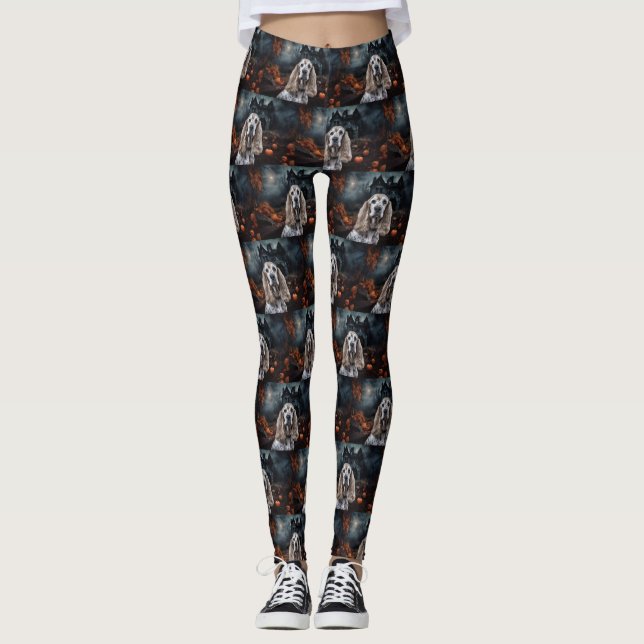 Leggings Cocker Spaniel Halloween Scary (Anverso)