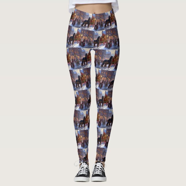 Leggings Cocker Spaniel Temporada Navideña Festiva (Anverso)