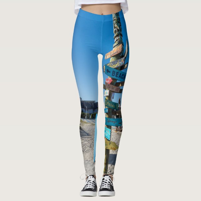Leggings Cocoa Beach Tiki Totem (Anverso)