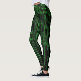 Leggings Código de matriz 1 Leggencias