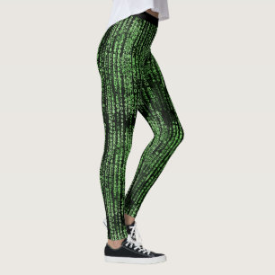 Leggings Código de Matriz de Datos de Computadoras Difundi