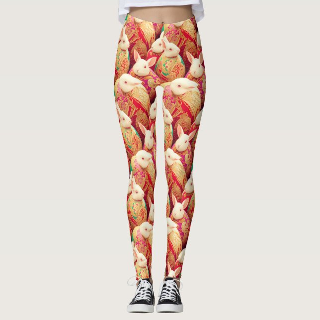 Leggings Código de vestimenta real de conejo (Anverso)