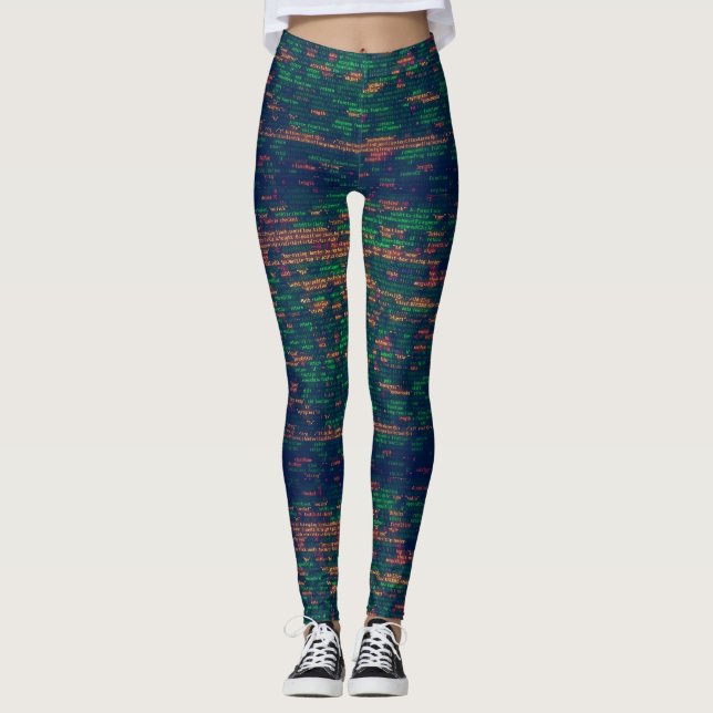 Leggings Código programado para los desarrolladores (Anverso)