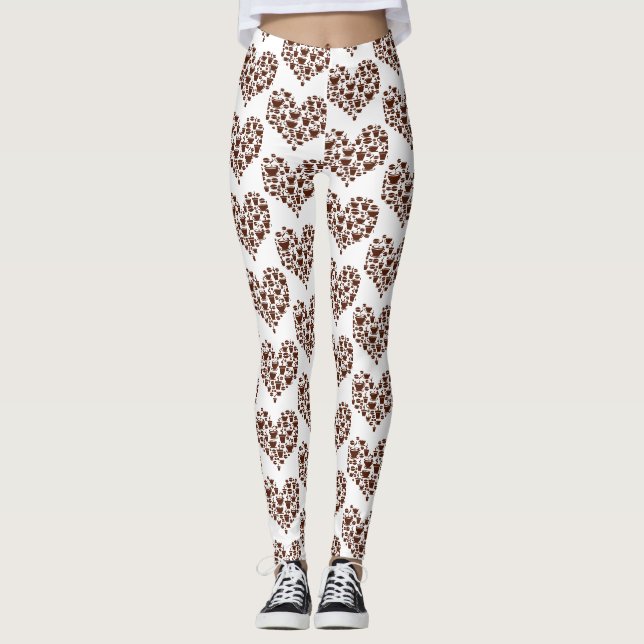 Leggings Coffee Lover Heart Thunder_Cove (Anverso)