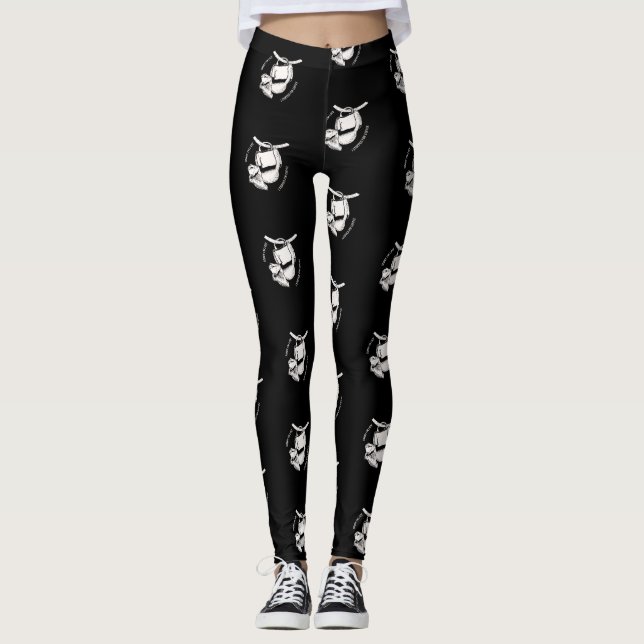 Leggings Coffee Sloth (blanco) (Anverso)