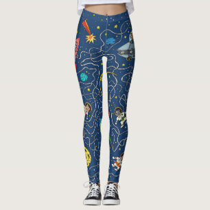 Leggings cohete cosmos cosmos cosmonauta de gato