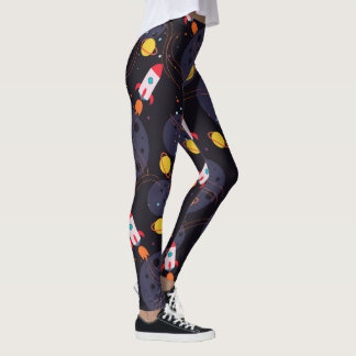 Leggings Cohetes en el espacio 