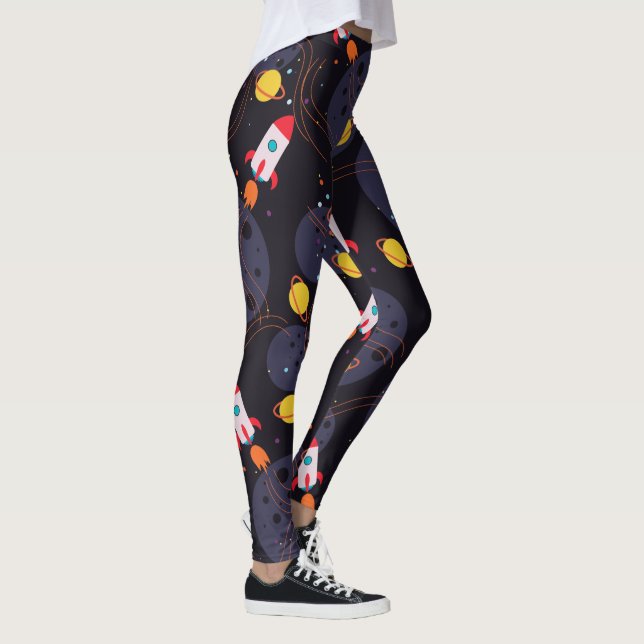 Leggings Cohetes en el espacio  (Derecha)