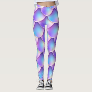 Leggings cola de mermaid púrpura