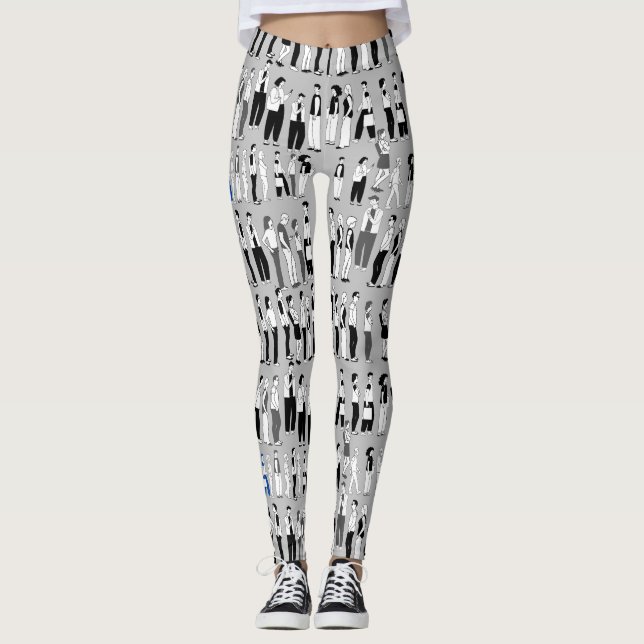 Leggings Cola, más cola LGrey BG (Anverso)