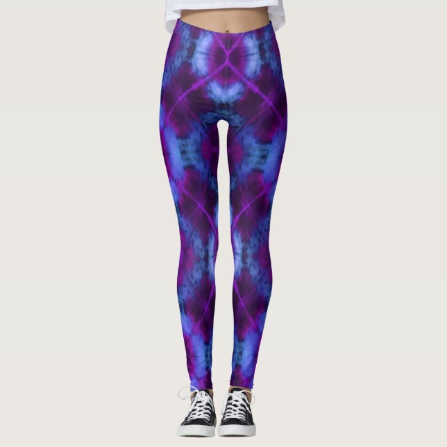 Leggings Colada de tintes en garras moradas y azules magent (Anverso)