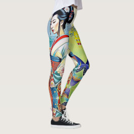 LEGGINGS COLAGE DE DISEÑADOR DE PRIMAVERA ASIÁTICO