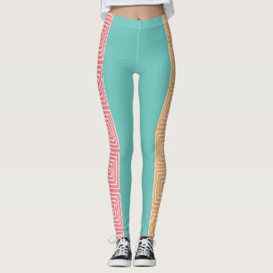 Leggings Colcha africana de barro amarillo rosa amarillo y