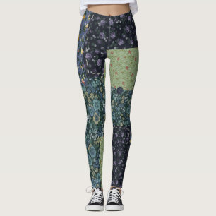 Leggings Colcha de Patchwork Falso