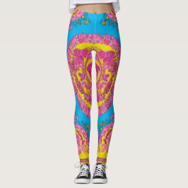 Leggings Colección de Barocco rosa azul versace