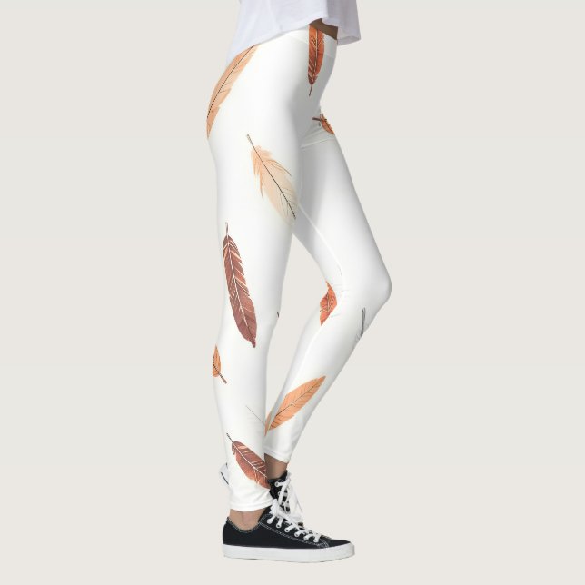 Leggings Colección de Lujo Plumas Boho Popular (Derecha)