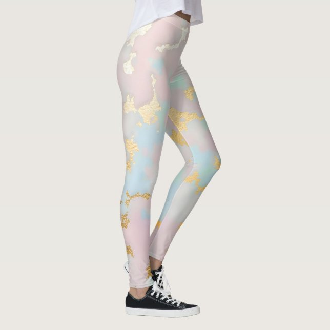 Leggings Colección de lujo popular rosa menta dorado rubor (Derecha)