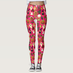 Leggings Colección de patrones B rosada BG de Halloween Coo
