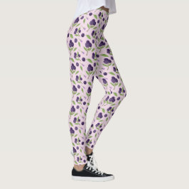 Leggings Colección de patrones de cesta de frutas - Blueber