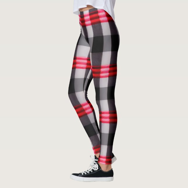 Leggings Colección de platillos negros rojos populares (Izquierda)