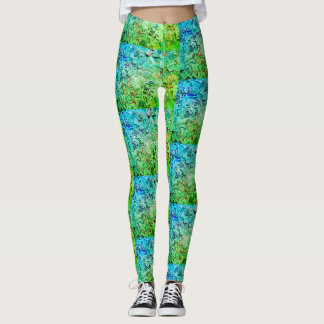 LEGGINGS COLECCIÓN DE SELLO DE POSTAJE ACUÁTICO