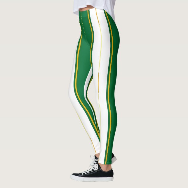 Leggings Colección de textura de oro verde de lujo (Izquierda)