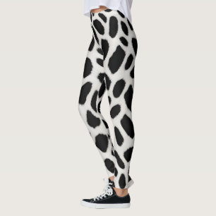 Leggings Colección elegante de Leopardo Blanco de lujo