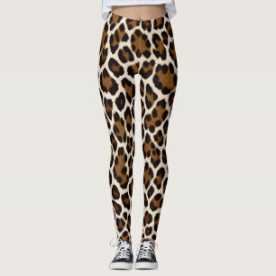 Leggings Colección elegante de Leopardo Blanco de lujo de m