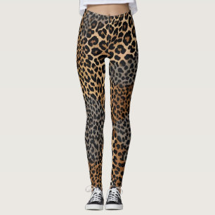 Leggings Colección elegante de Leopardo Blanco de lujo mode