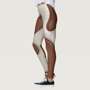 Leggings Colección Elegante de Lujo Moderno de Cuero de Vac