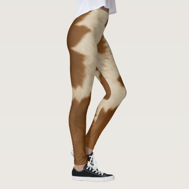 Leggings Colección elegante de moda de cuero falso de vaca (Derecha)