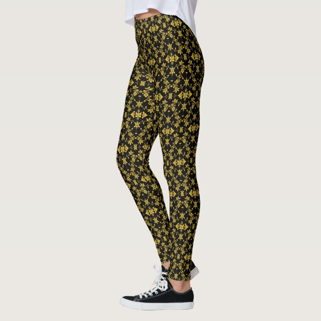 Leggings Colección Floral Elegante De Lujo Moderna (Izquierda)