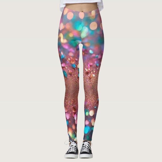 Leggings Colección holográfica de moda para purpurinas Opal (Anverso)