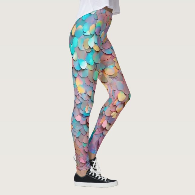 Leggings Colección moderna holográfica purpurina Opal (Derecha)