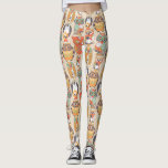 Leggings Colección Owl Be<br><div class="desc">Una impresionante combinación de búhos de diseño en tonos dorados con toques de naranja y verde.</div>