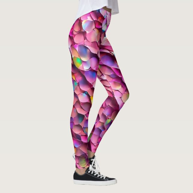 Leggings Colección popular holográfica opal purpurina (Derecha)