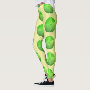 Leggings Coles de Bruselas Amante de las Verduras Comida Ve