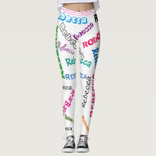 Leggings Collage conocido de encargo personalizado