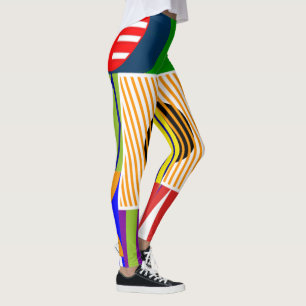 Leggings Collage de forma Bauhaus 