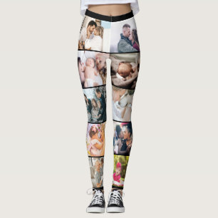 Leggings Collage de fotos 20 fotos de Personalizado familia