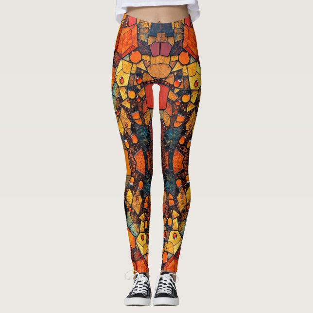 Leggings collage de piedras preciosas (Anverso)