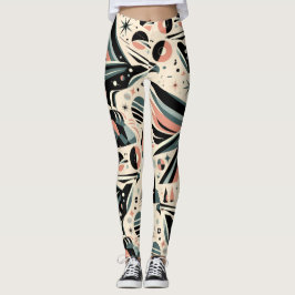 Leggings Collage geométrico de águila atómica