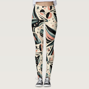 Leggings Collage geométrico de águila atómica
