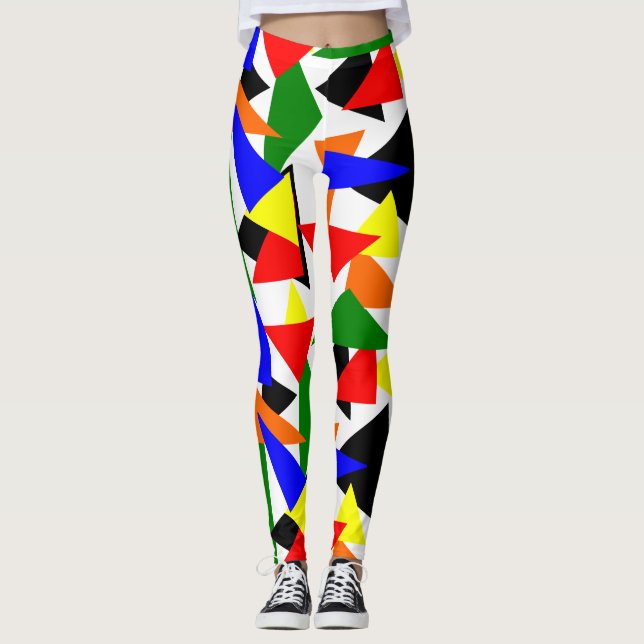 Leggings Collage triangular (Anverso)