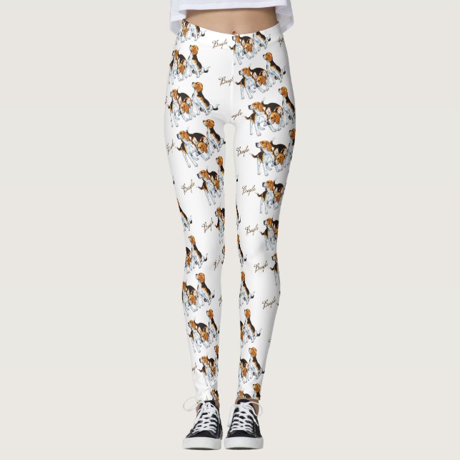 Leggings colmenas beagles (Anverso)