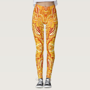 Leggings Color amarillo blanco texturado "Ratti_Creative_Ar